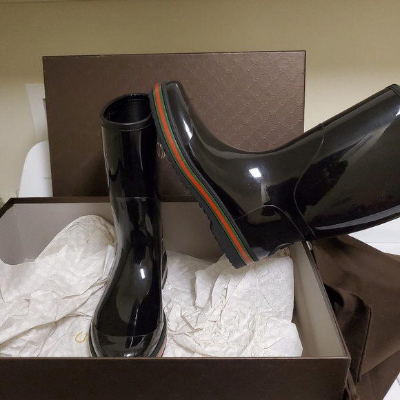 Mens gucci rain boots size 9-10 - Picture 3 of 6